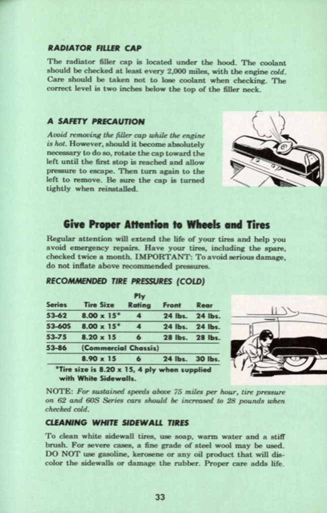 1953 Cadillac Owners Manual Page 11
